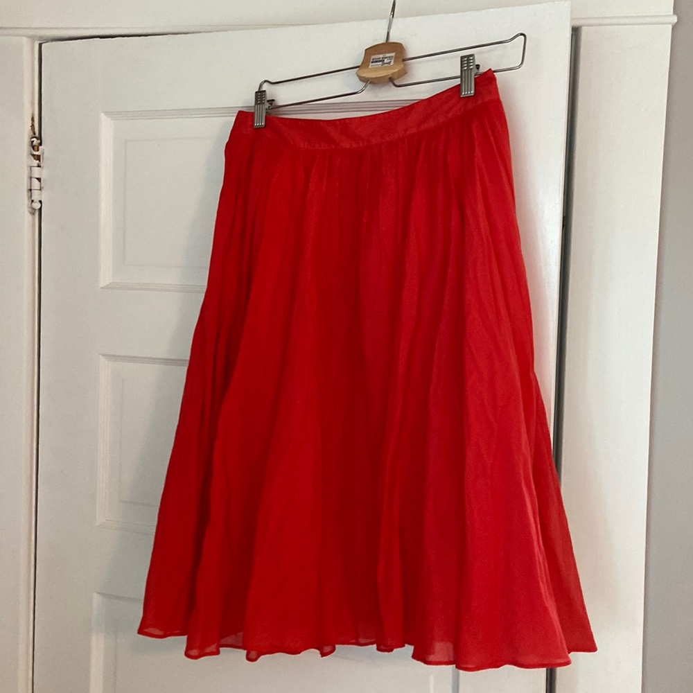 Jcrew skirt size 4 reddish orange
